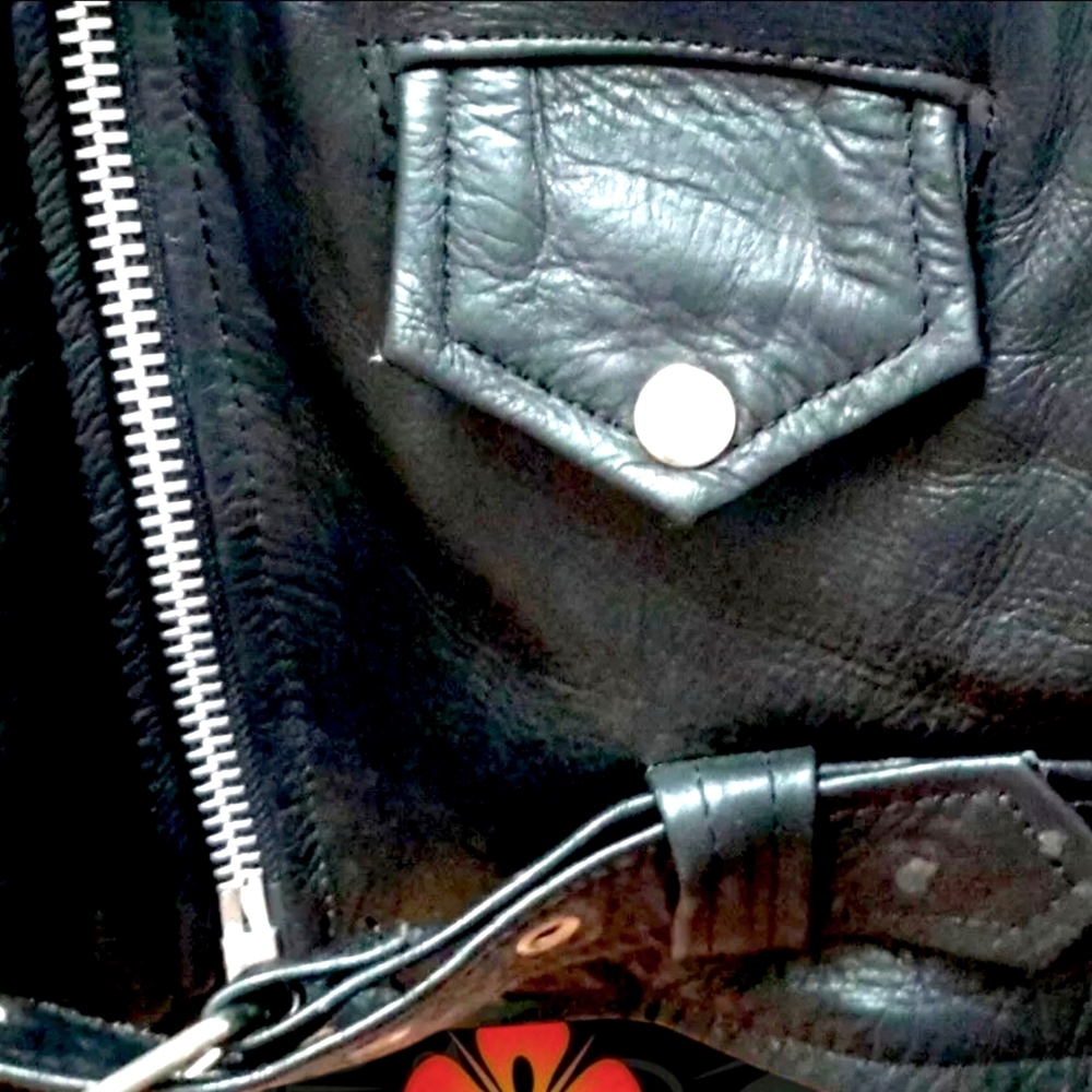 💥Gorgeous💥 Harley-Davidson Lady Harley Heavy Leather Motorcycle Jacket Size XL - Picture 10 of 13
